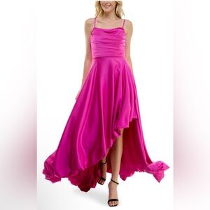 NWT Taylor Fuchsia Pink High Low